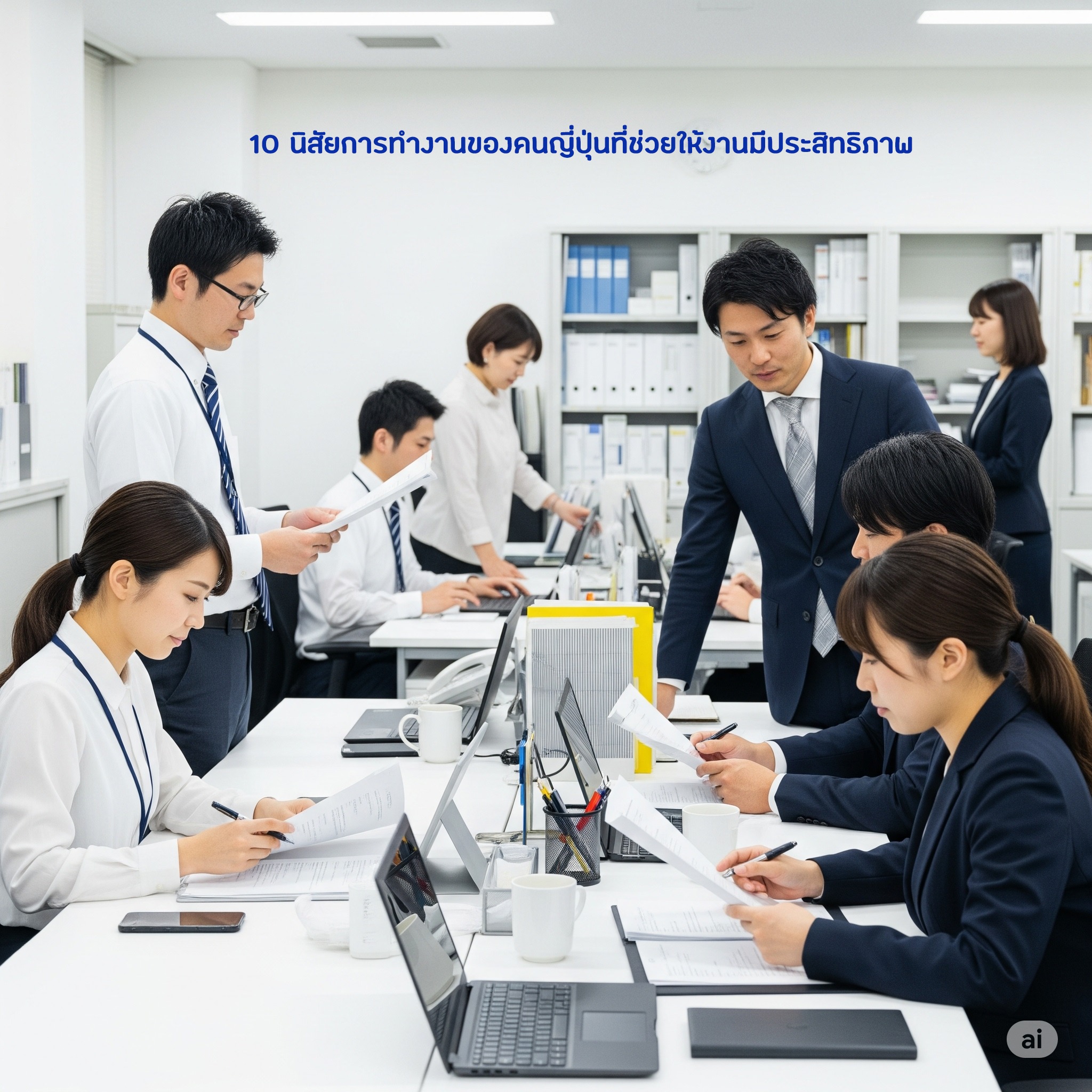 การทำงานของคนญี่ปุ่นที่ช่วยให้งานมีประสิทธิภาพ
