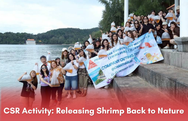 Personnel Consultant – Organizes CSR Activity: Releasing Shrimp Back to Nature