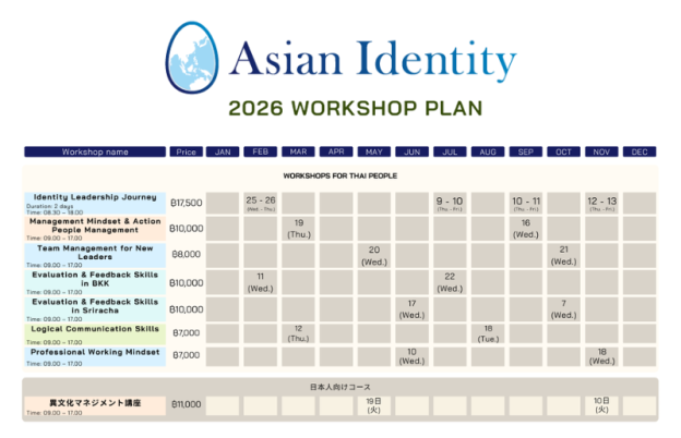 [Press Release] – 2026 Workshop Plan (For Thai & Japanese) by Asian Identity